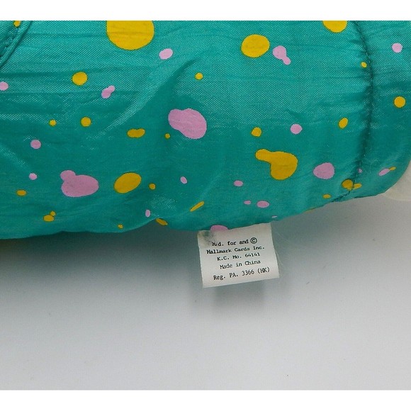 Hallmark Crayola Plush Easter Bunny Rabbit Parachute Toy Stuffed Animal 1993 - Picture 7 of 11